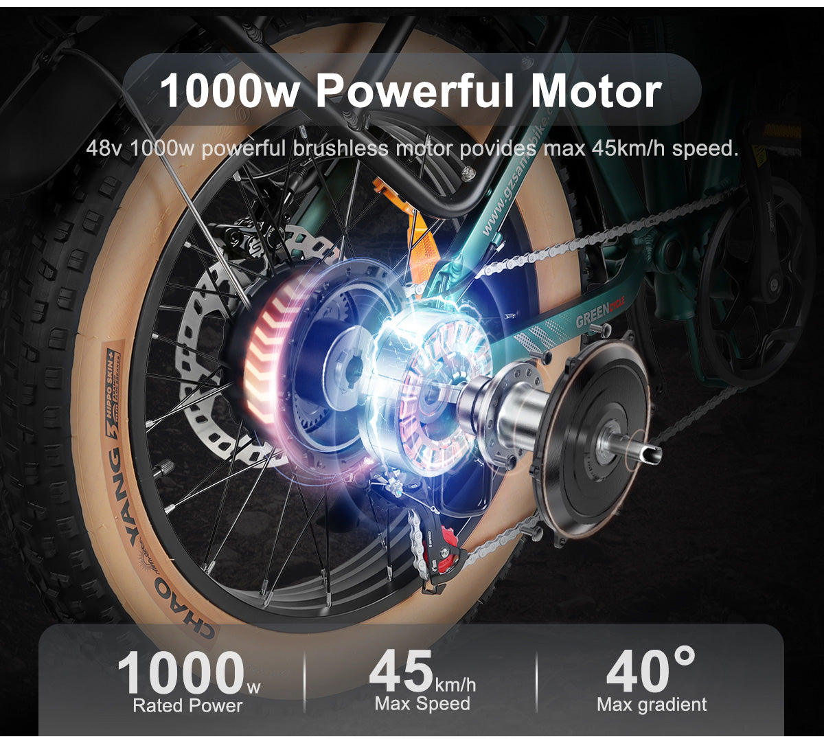 samebike xwlx09-ii 1000w Powerful Motor