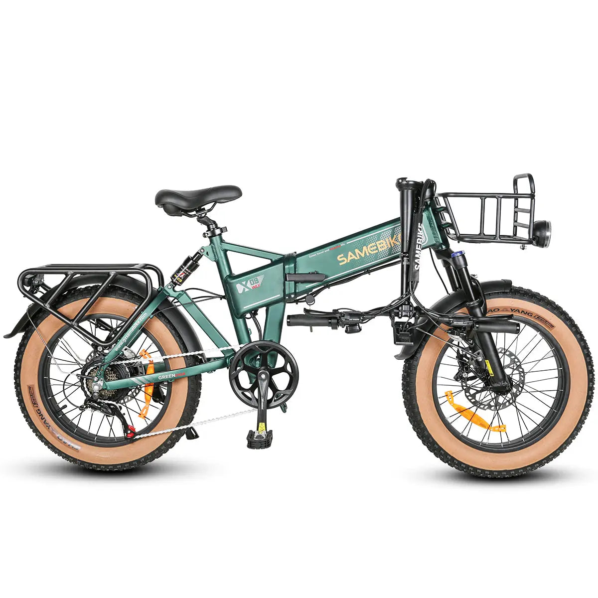 samebike folding fat tire ebike