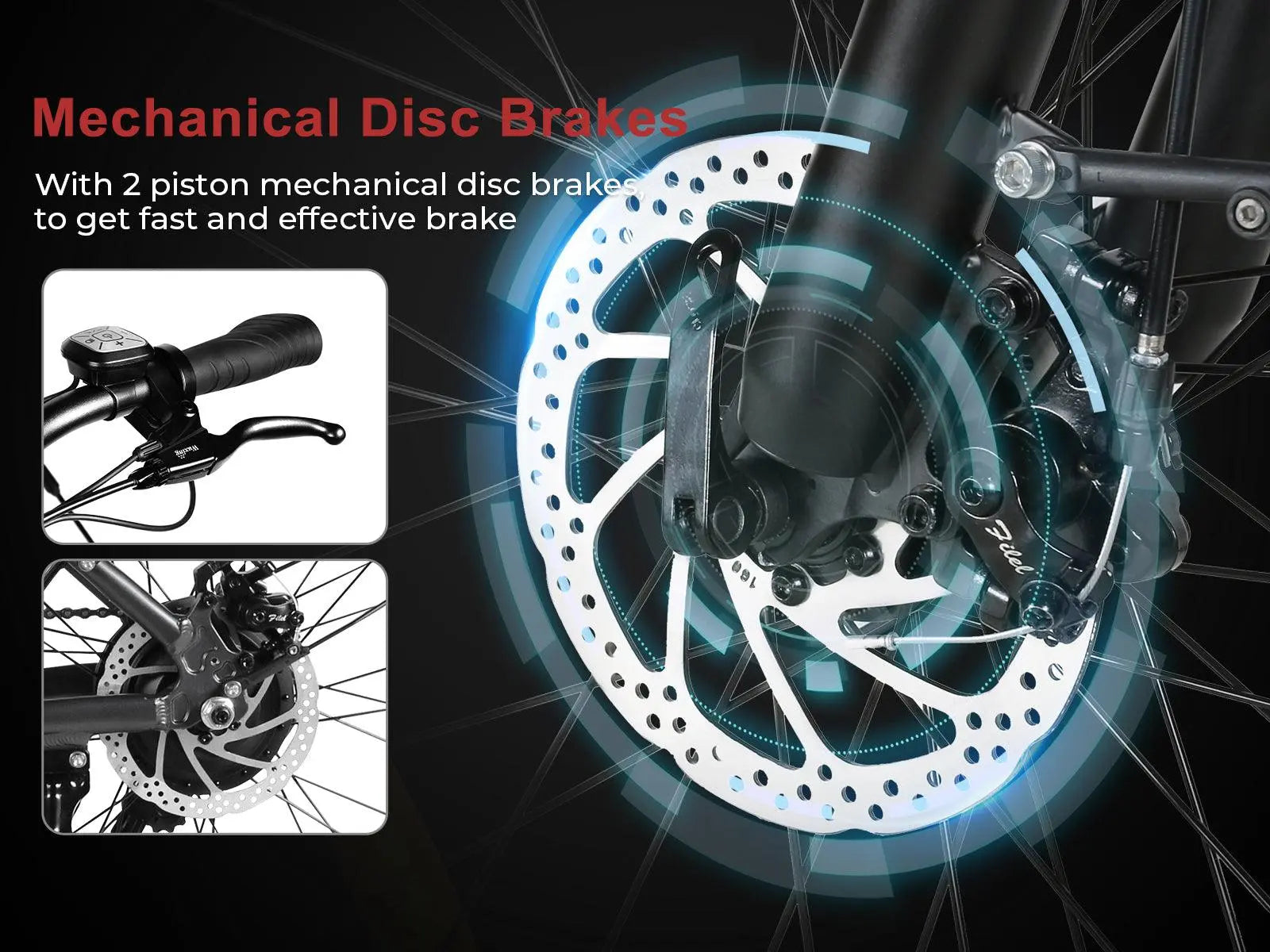 samebike with mechanical disc brakes